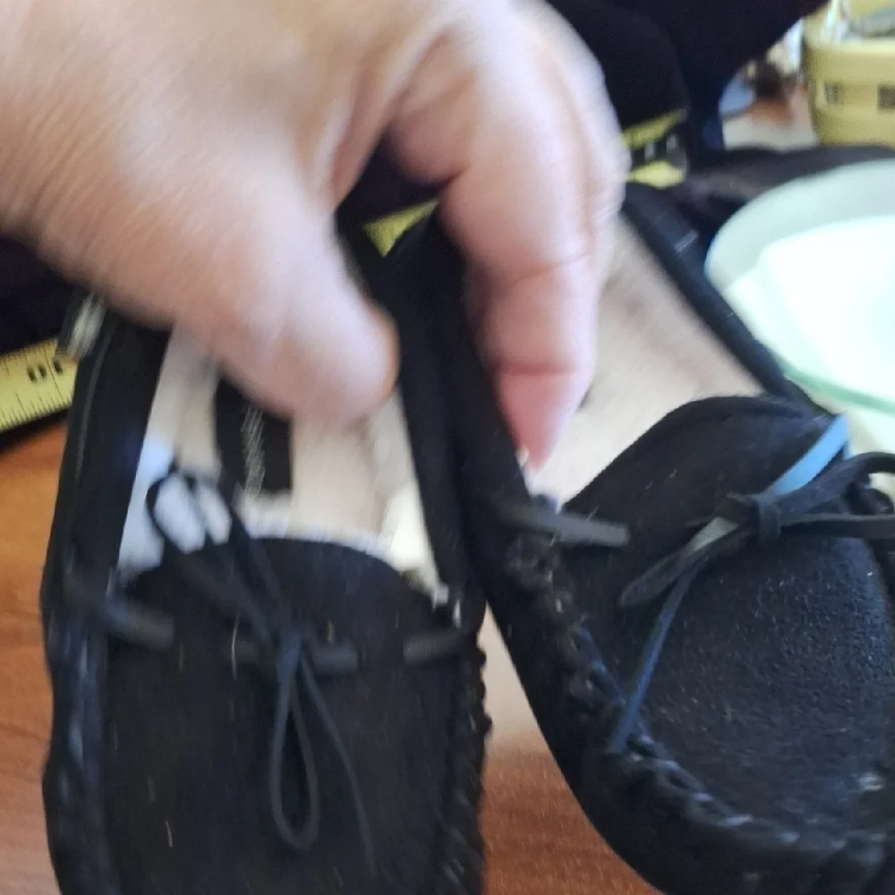 Lucky Brand Black Moccasin Slippers